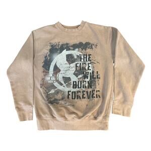 The Hunger Games Experience crewneck sweatshirt The fire will burn forever